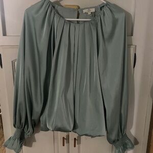 Entro Satin Top Blue M